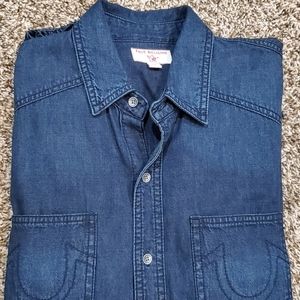 True Religion Men's Long Sleeve Button Down